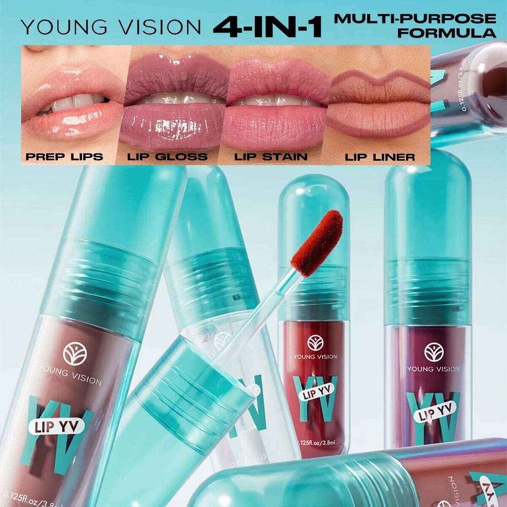 YOUNG VISION 6-Color Avocado Nourishing Glaze: Long-lasting, Vibrant Color, Lightweight and Non-Sticky Lip Gloss. W260311