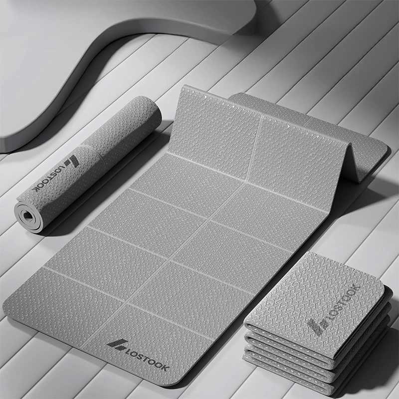 Nice1PC Foldable Yoga Mat Eco Friendly Tpe Folding Travel Fitness Exercise Double Sided Non-Slip For Pilates Floor Workouts M260312