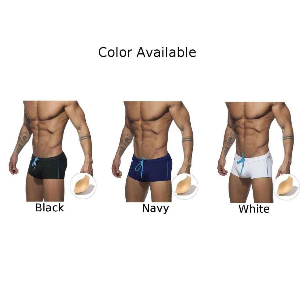 Men Swim Trunks Briefs Board Surf Beach Shorts With Cup Swimwear Summer Z260312