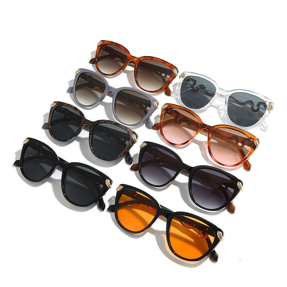 New European And American Fashion Metal Accessories Unique Trendy Street Style Sunglasses For Women, Cross-Border Wholesale Liuyuemoshang