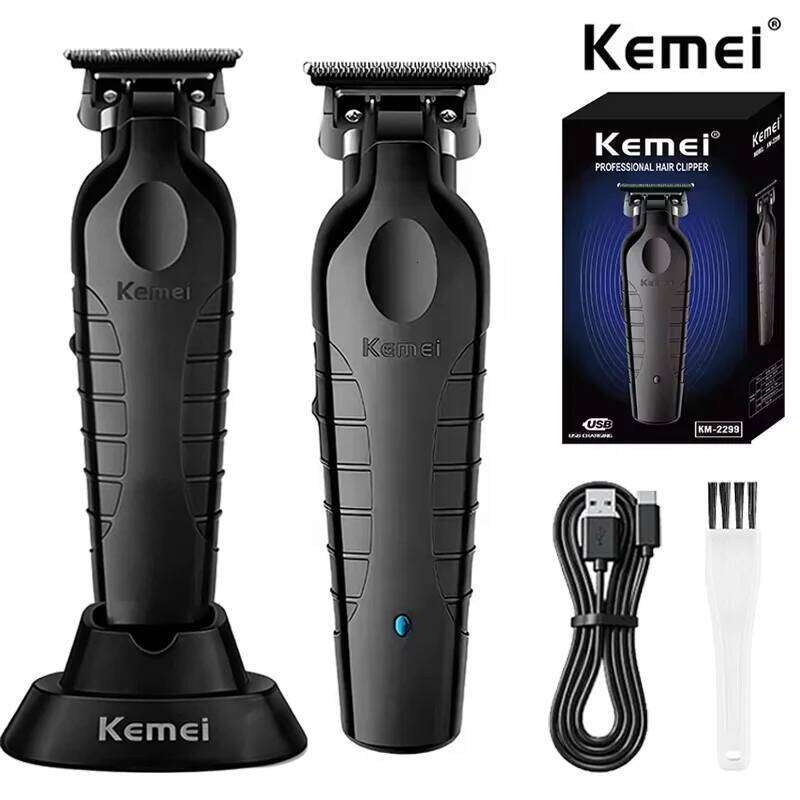 Kemei KM-2299 Professional USB Rechargeable Barber Trimmer Men's Electric Hair Clipper C260312