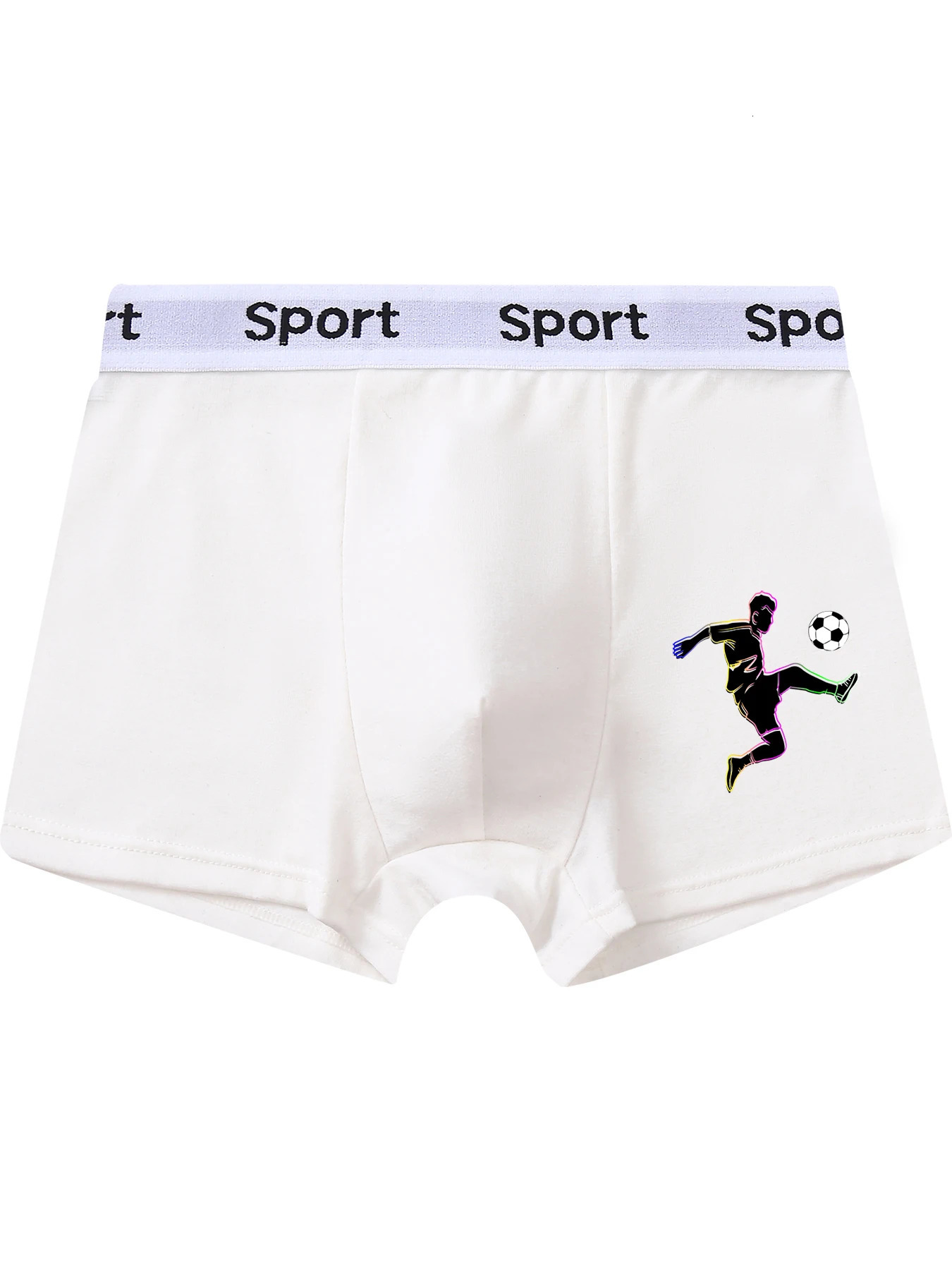 5 pieces mixed boys underwear 814 years old soft breathable solid color comfortable football player boy boxer briefs 95 cotton 260311