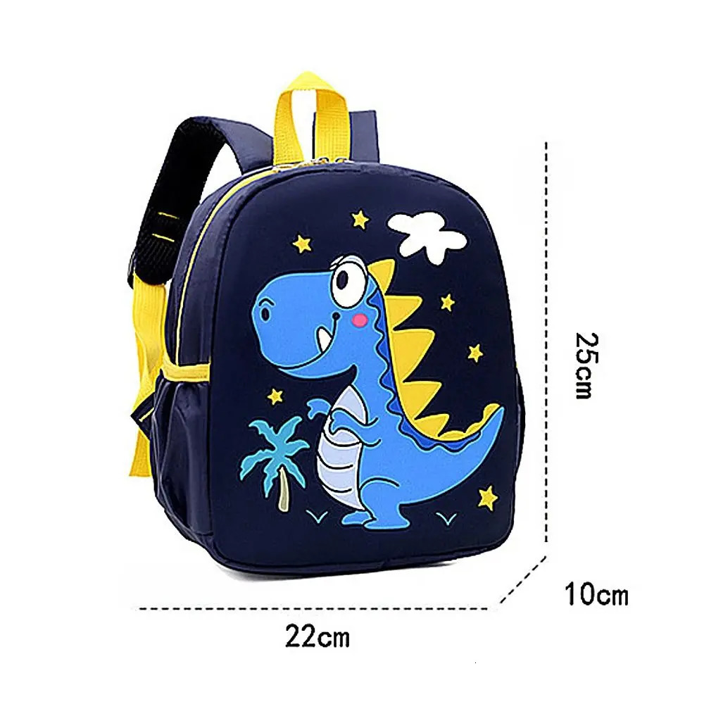 Children Dinosaur Bag Shoulders Kindergarten Backpack Cartoon Cute Little Animal Handbags 260311