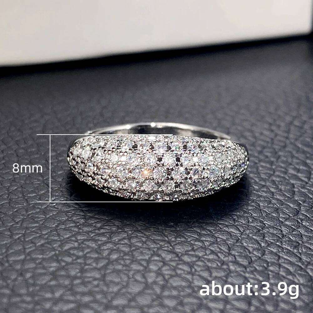 Huitan Temperament Cubic Zirconia Rings Women Wedding Bands Fashion Jewelry Anniversary Party Ring Birthday Gift for r H260312