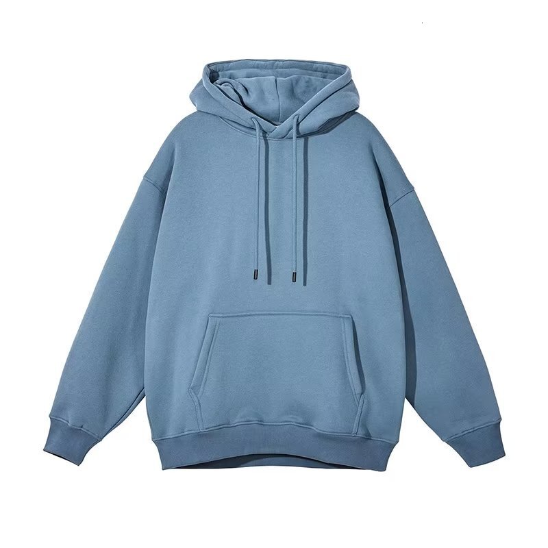 Spring And Autumn New Model 320g Heavyweight Cotton Hooded Sweatshirt For Men Designer Hoodie Ins Hong Kong Style Loose Fit Trendy Brand Plain Jacket