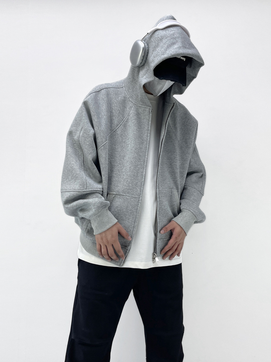 Style Trendy Brand Cleanfit Hooded Sweatshirt For Designer Hoodie Men New Heavyweight Boxy Fit Hoodie Solid Color Top For Spring And Autumn