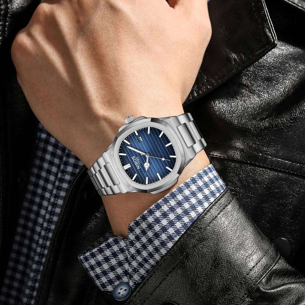 2025 New Luxury Quartz Watches 30M Waterproof Automatic Date Man Stainless Steel Sport Chronograph Watch for Men Clock