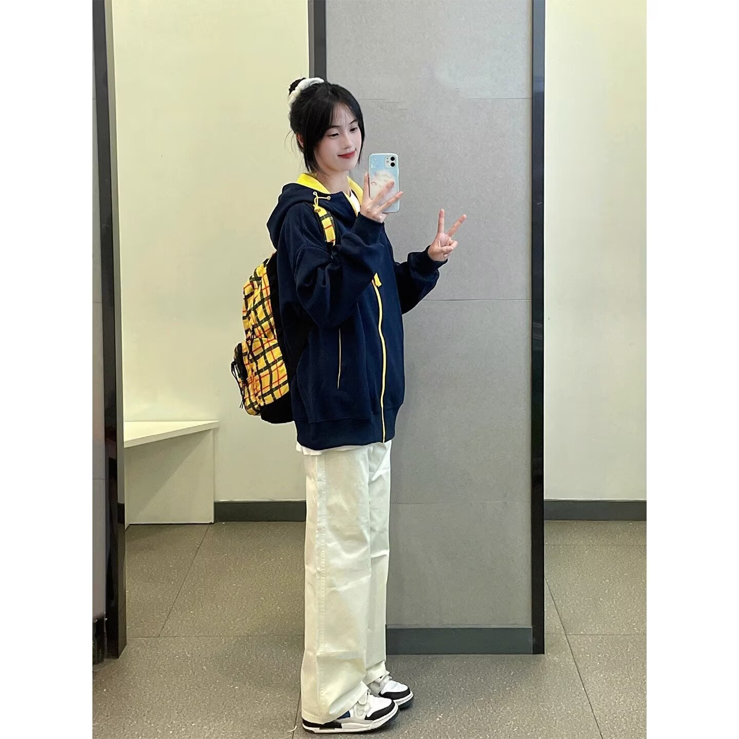 Hooded Cardigan Sweatshirt For Men And Women Spring And Autumn Thin Style Trendy Retro Designer Hoodie Color-blocked Sports Fashion Jacket