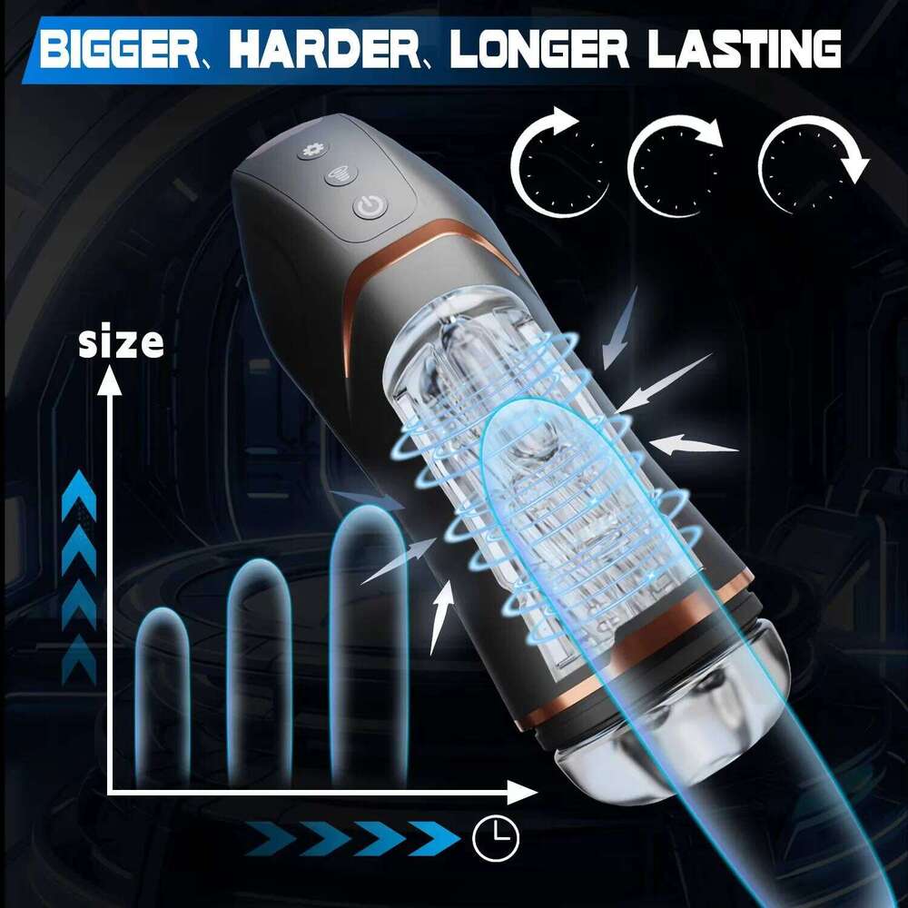 Masturbator Penis Pump Male for Men Rotating Vibrating Sucking Licking Adult Mens Sex Toys Pumps & Enlargers Z260312