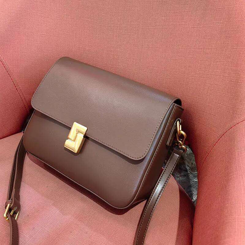 Genuine Leather Women's Luxury Designer High Quality Shoulder Bag Women Cowhide Square Crossbody Bags Fashion Female Handbag