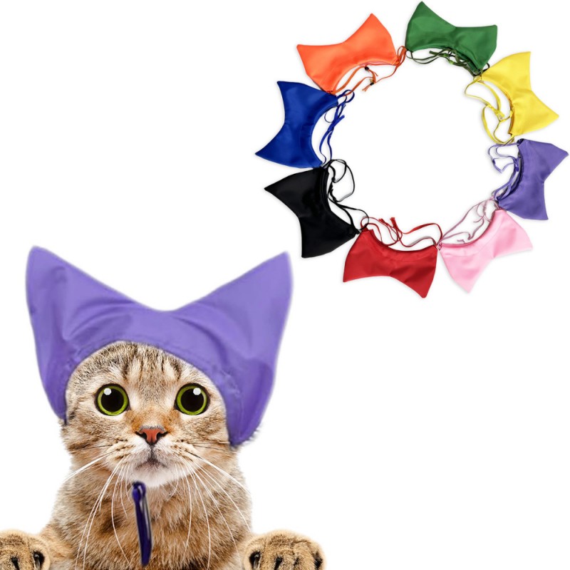 Waterproof Pet Bath Cap for Dogs Cats, Ear Protection Headgear, Anti-Water Bath Hood, Grooming Ear Cover for Puppy Kitten Bath Shower