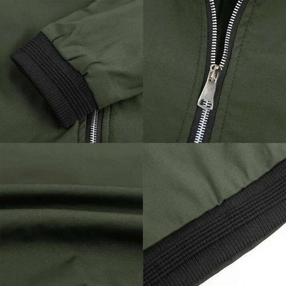 New Jackets for Men Solid Color Bomber Jacket Coat Business Male Coats Windbreaker Mens Zipper Korean Basic Streetwear Tops 26H0311