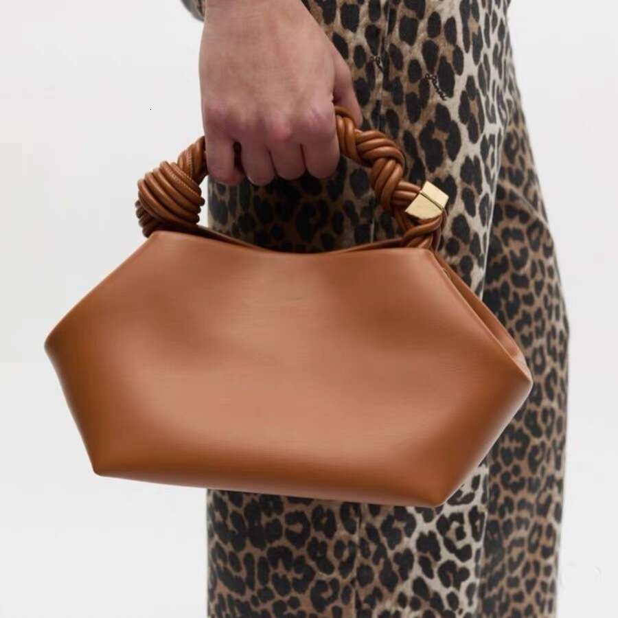 Women European And American Design Dumpling Hexagonal Handbag New Model Woven Handle Tote Shoulder Crossbody Bag For Women