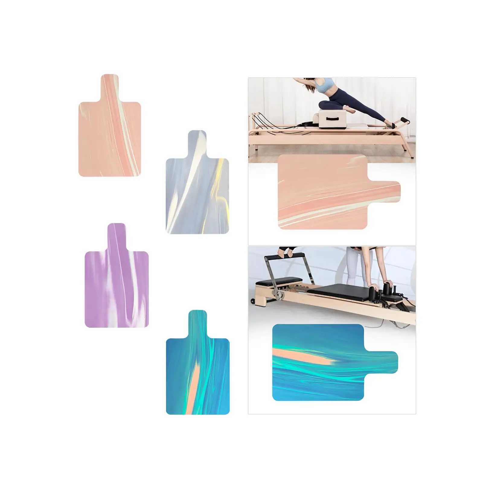 Pilates Reformer Cover Folded Yoga Mat Quiet Wear Resistant Pilates Reformer Pad for Beginners Home Workout Balance Training Gym M260312