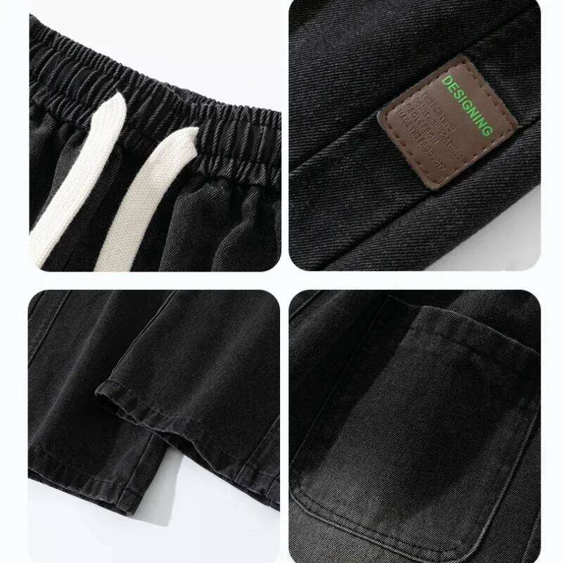 Autumn New Wide Leg Washing Jean Men Trousers Neutral Solid Color Loose Casual Straight Outdoor Fashion Pants Big Size 8xl 26Y0312