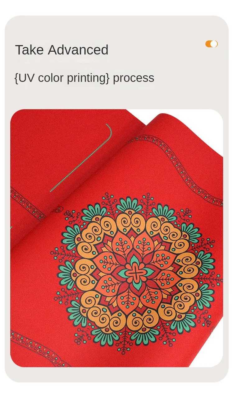 Zen Rhyme Frosted Pu Natural Rubber Yoga Mat Sweat Absorbing Sports Fitness Home Thick Workout Fitness Gym Exercise Gymnastics M260312