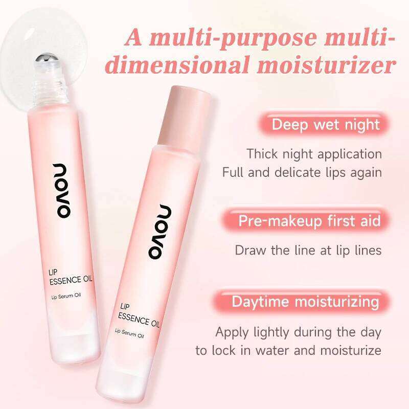 Fruit Flavored Vitamin E Oil & Hydrating Serum,Nourishing Lip Oil, Long-Lasting Moisture,Mirror Shine Glass,Non-Sticky W260311