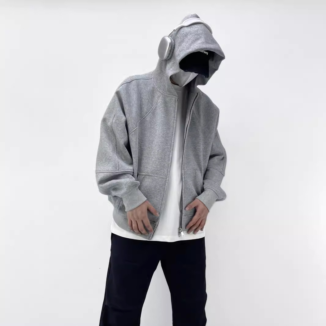 Style Trendy Brand Cleanfit Hooded Sweatshirt For Designer Hoodie Men New Heavyweight Boxy Fit Hoodie Solid Color Top For Spring And Autumn