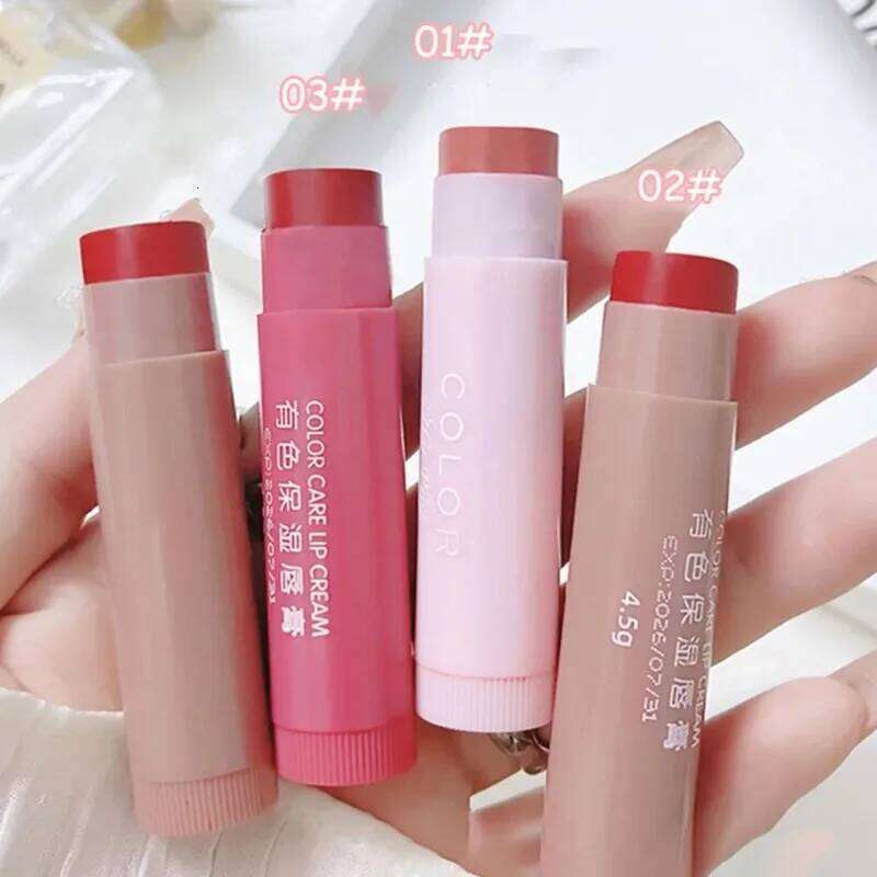 3-Piece Water Glow Oil Long-Lasting Moisturizing Anti-drying Plumping Colored Balm Lipstick Fade Lip Line Makeup Set W260311