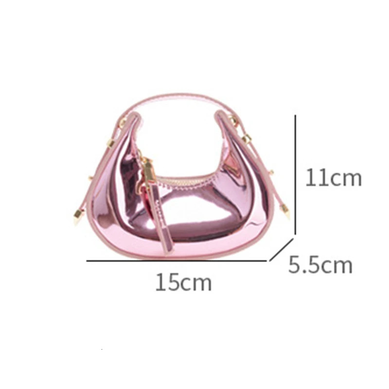 Womens Laser Glossy Patent Leather Crossbody Bag Tote Stylish Mother Daughter Matching Handbags for Women Girls and Kids 260311
