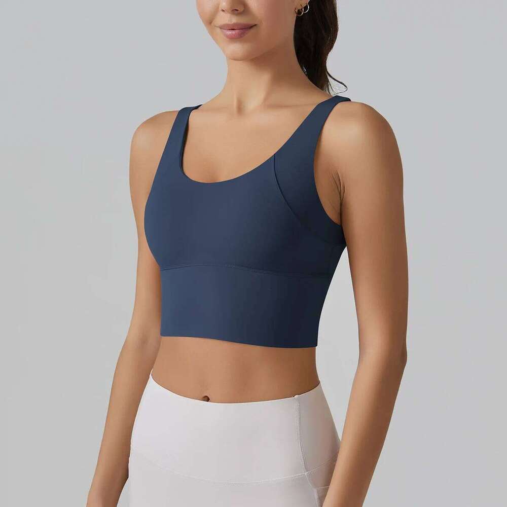 New Tank Top Summer Sexy Yoga Underwear Women's Sports Push Up Bra Running Gym Fitness Tops 26Y0312