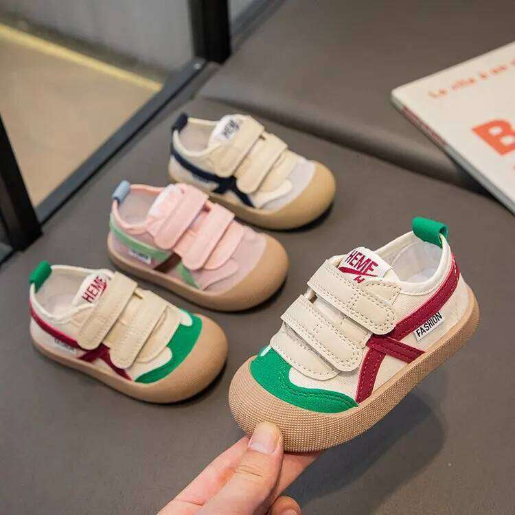 Children Casual Spring Autumn Kids Canvas Soft Breathable Mesh Fashion Design Toddler Boys Girls Shoes H260312