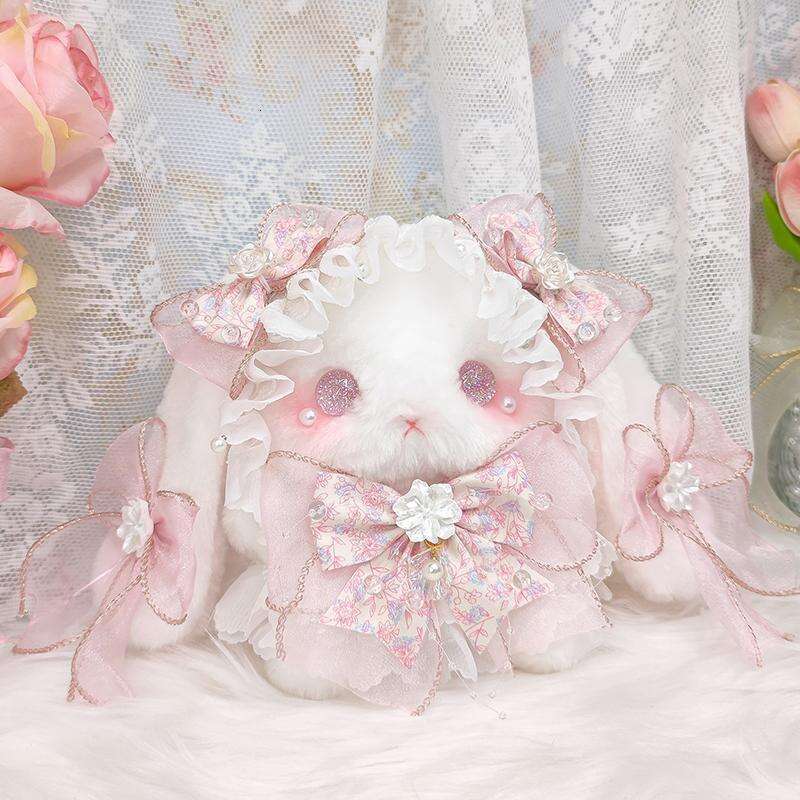 CHARHP&KEJNT Official Authentic High-Value Ins Lolita Rabbit Pearl Floral Crossbody Bag for Women