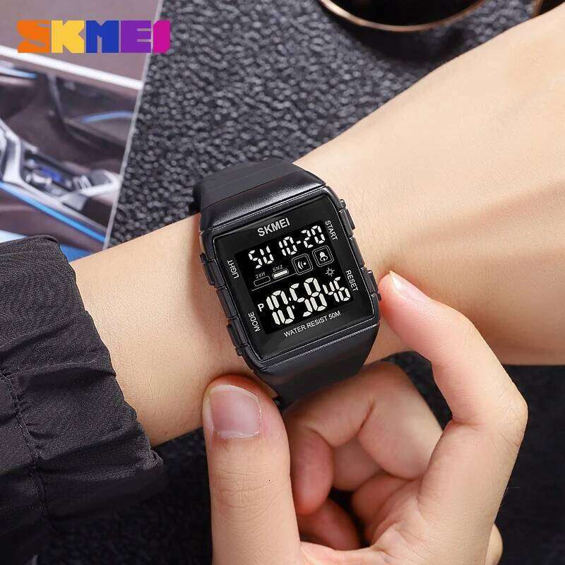 SKMEI 1960 Luxury Sports Digital Watch for Men Military Calendar Countdown Waterproof Wristwatches Mens Alarm Clock Reloj Hombre
