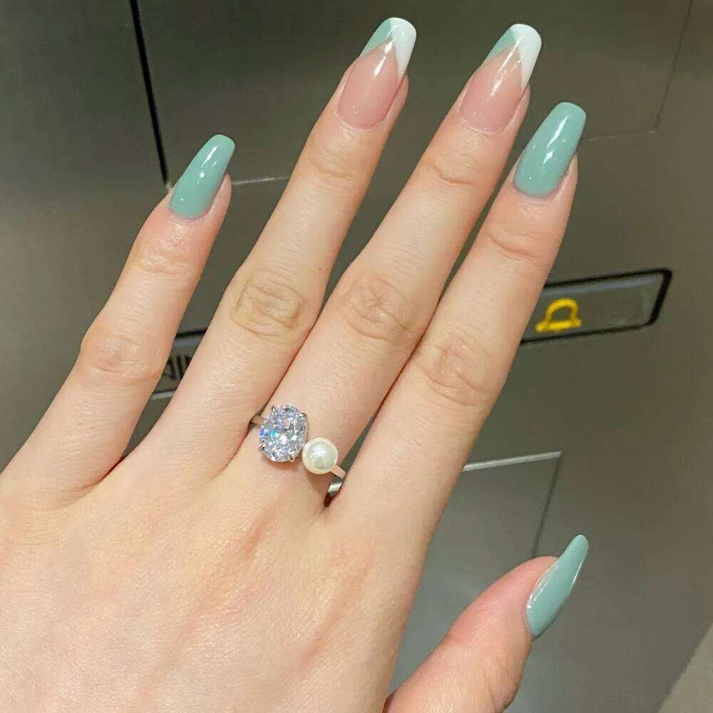 Design 5A Zirconia 925 Sterling Silver And Pearl Rings Designer Cz Stone Handmade Ring Supplier India Jewelry For Women H260312