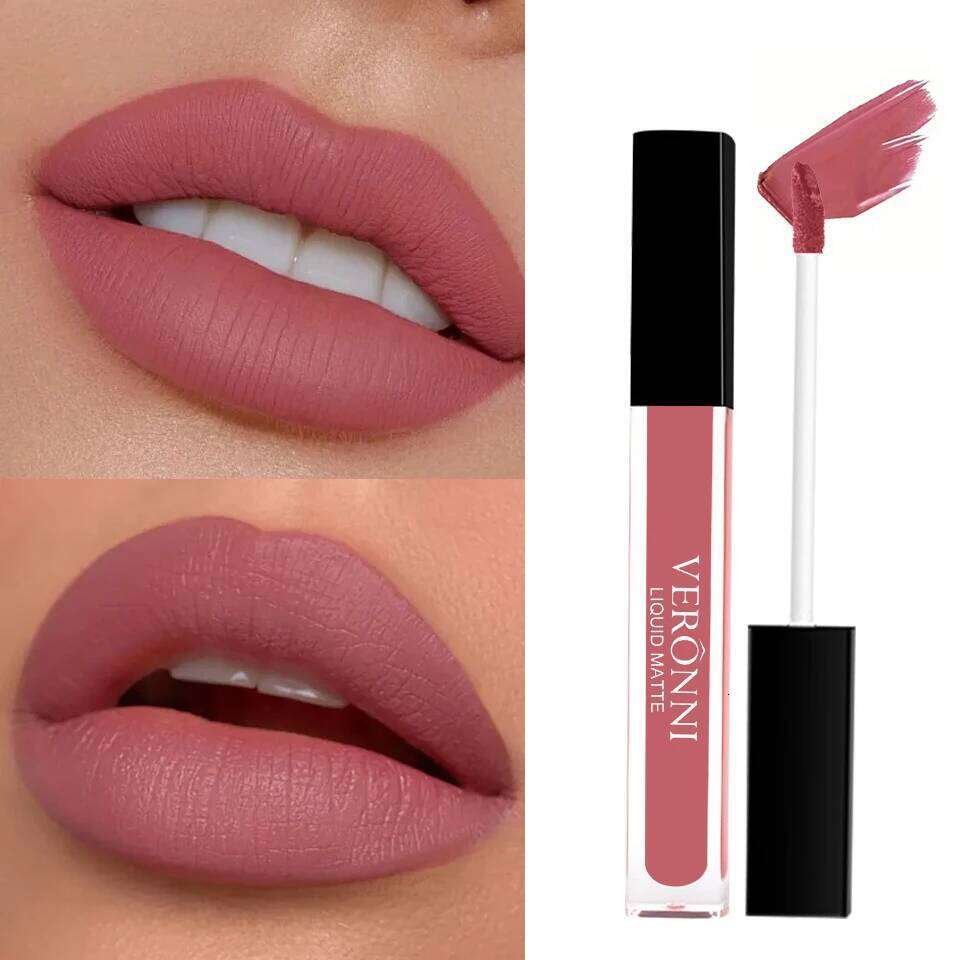 14 color square tube gloss waterproof non stick cup, 24-hour long-lasting lipstick lip gloss, sexy and tempting cosmetics W260311