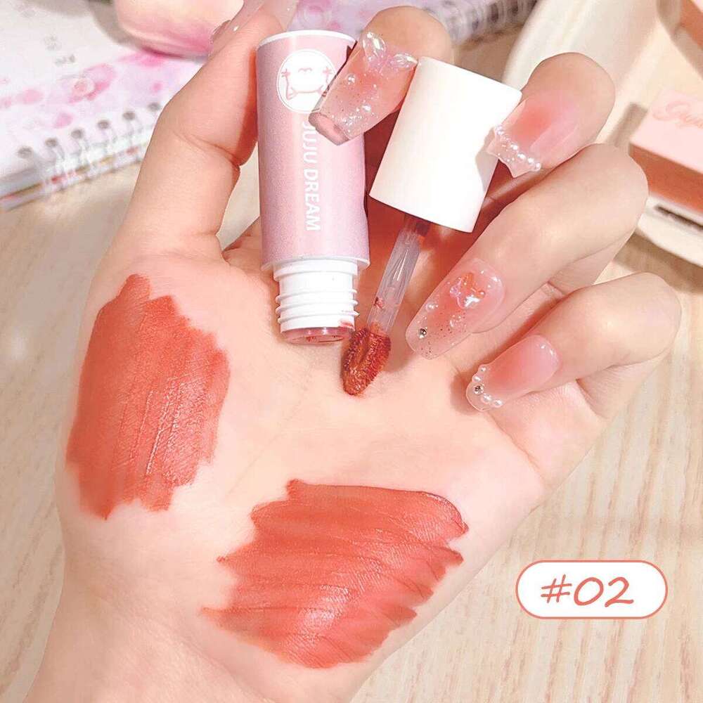 Milk cream mud mist matte lip glaze velvet female student party cheap white lipstick W260311