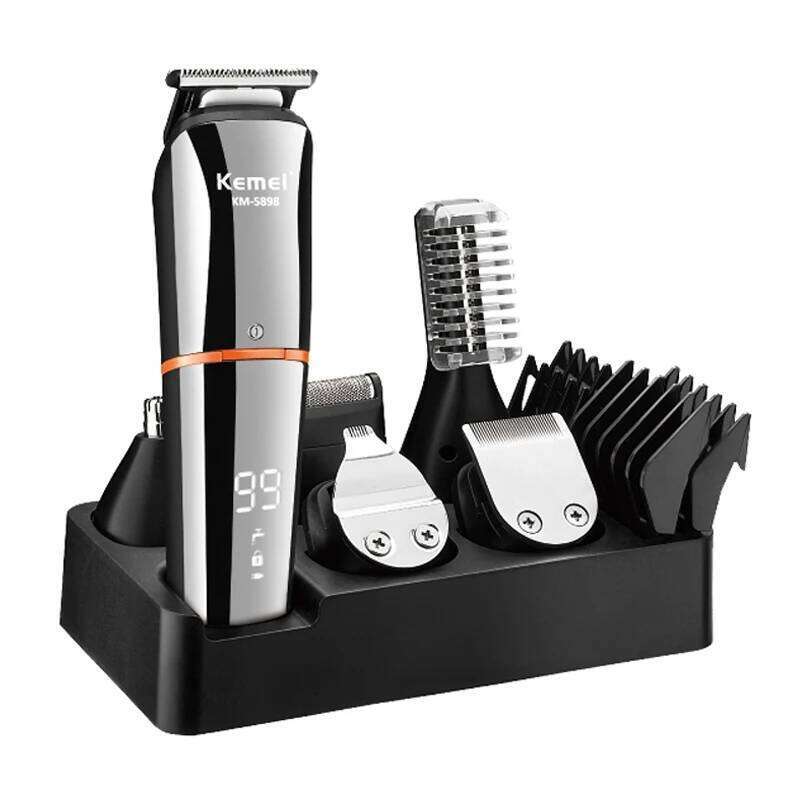 Kemei 5898 Digital Display 5 in 1 for Men Eyebrow Beard Trimmer Electric Hair Clipper Grooming Kit Haircut C260312