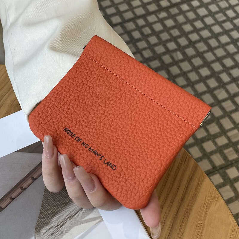 Luxury fashion wallet New Spring Clip Bag Automatic Closing Storage Pouch Coin Purse Mini Portable Lipstick Bag
