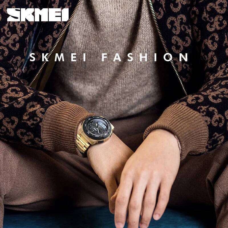 SKMEI 1370 Quartz Digital Watch for Men Countdown Sports Waterproof Electronic Mens Wristwatches LED Clock 1454 Reloj Masculino