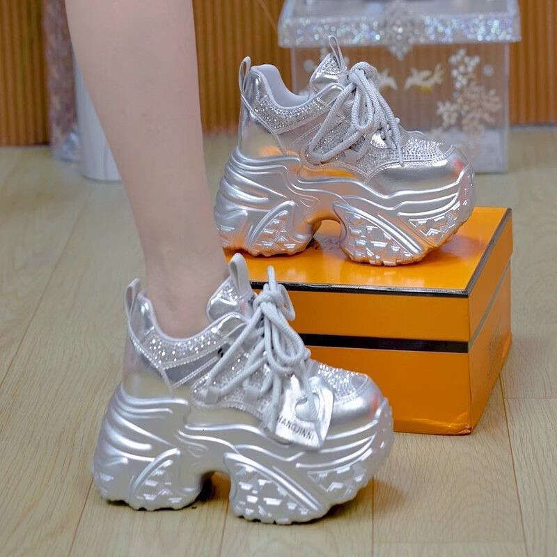 Popular thick-soled height-increasing dad shoes for women, new spring autumn 2025 platform sports casual shoes, wholesale and dropshipping