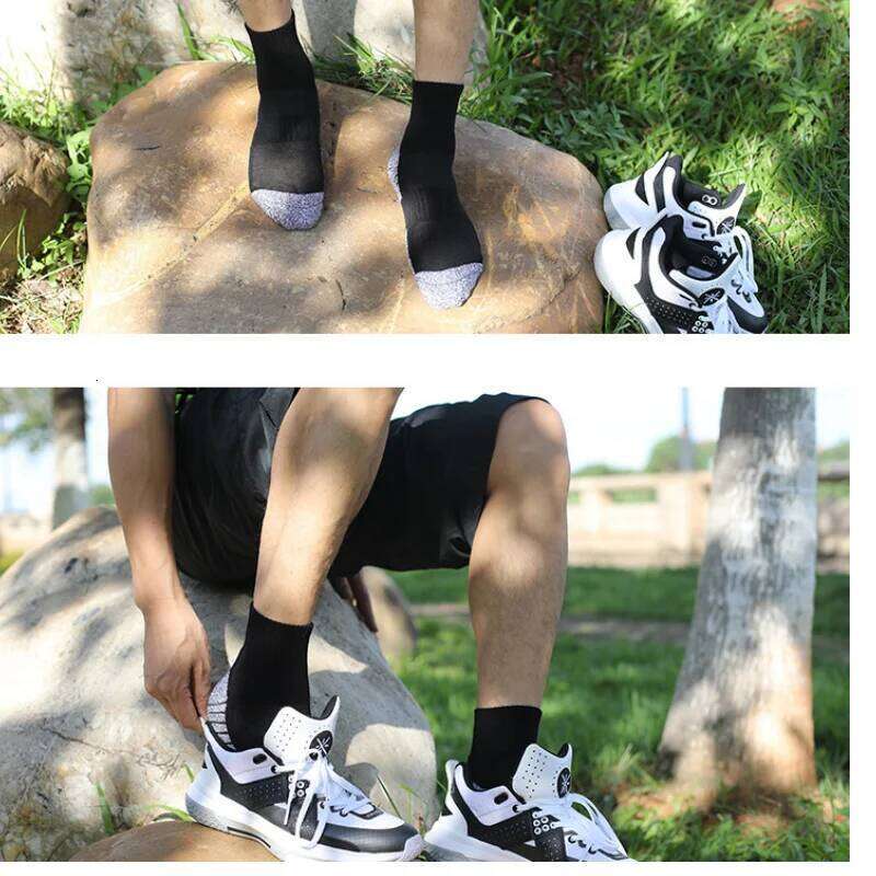 Men Women Cotton Running Thick Towel Bottom Hiking Sports Ankle-In-Tube Tennis Walking Badminton Socks Z260312