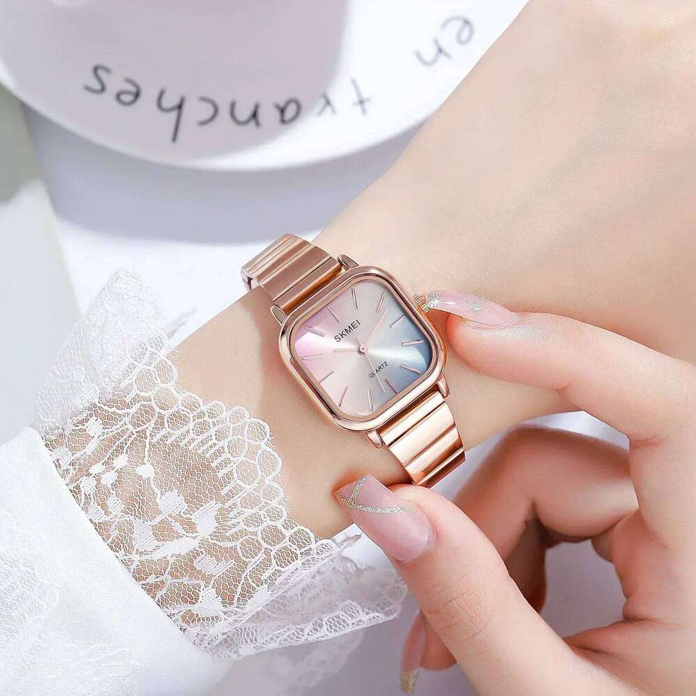 SKMEI 2190 Luxury Ladies Female Quartz Watch Woman Waterproof Stainless Steel Strap Girl Women Wristwatch Date Clock reloj mujer