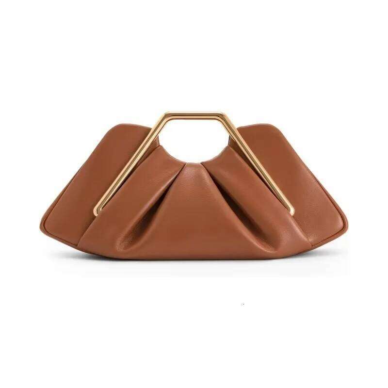 Luxury Soft Brown For Women Leather Hobos Retro Cloud Crossbody Phone Clutch Clip Bag Female Bolsa tote bag shoulder bag Xiu Lai Si