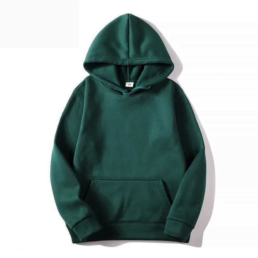 2025 unisex hooded sweatshirt mens solid color sweatshirt mens and womens long sleeved plug-in pocket pullover M260312