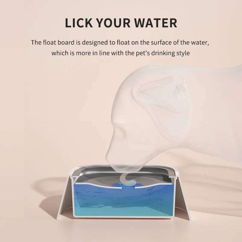 Elspet Drinking Water Floating Non-Wetting Mouth Vehicle mounted floating Dog Cat Bowl Without Spill 1L water dispense 26Y0312