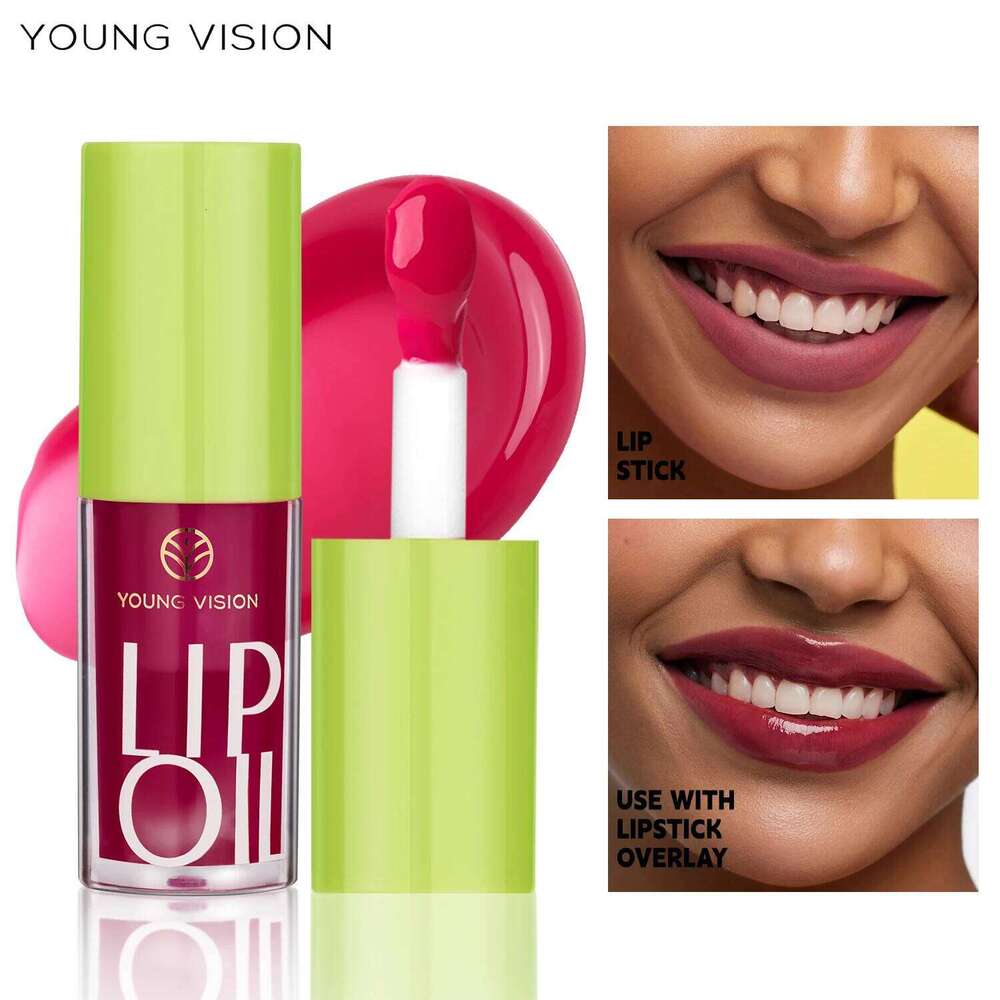 YOUNG VISION Transparent Oil 6 Colors Available for Moisturizing Oil, Enriching Lip Protection, Lipgloss W260311