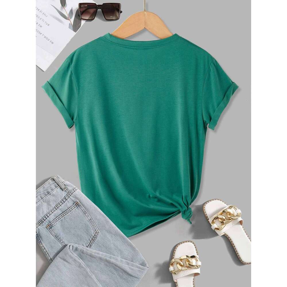 Happy Carnivals Leopard Print Heart Printed T-Shirts Women Summer O-Neck Short Sleeve Tops Loose T Shirt Basics Soft Clothes Z260312