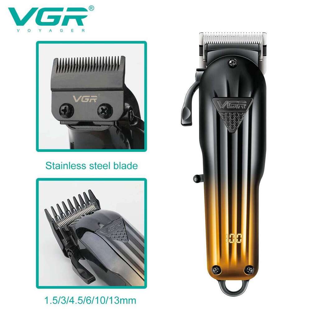VGR 644 gradient cutting combination shaver rechargeable professional men's hair clipper carving electric pusher C260312