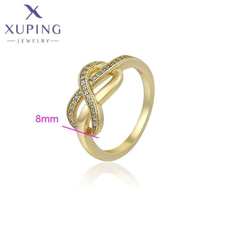 Xuping Jewelry Fashion Trend Finger Ring Simple New Arrival Women Couple Party Gift X000714506 H260312