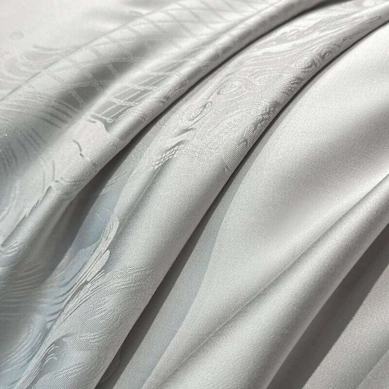 Rich Silk Damask Cotton Soft Silky Duvet Cover Bed Sheet/Fitted Sheet Pillowcases 4Pcs Double Queen King Bedding set H260312