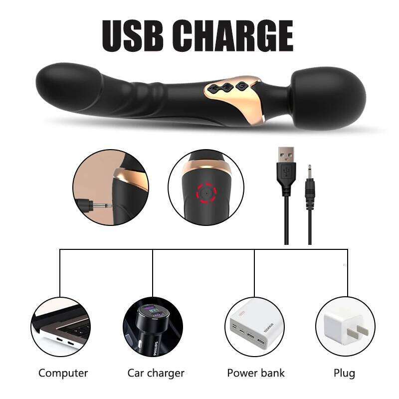 Powerful AV Vibrator Dildos Magic Wand Women 10 Modes Clitoris Stimulator G Spot Vagina Massager Adult Sex Toys for Woman Z260311