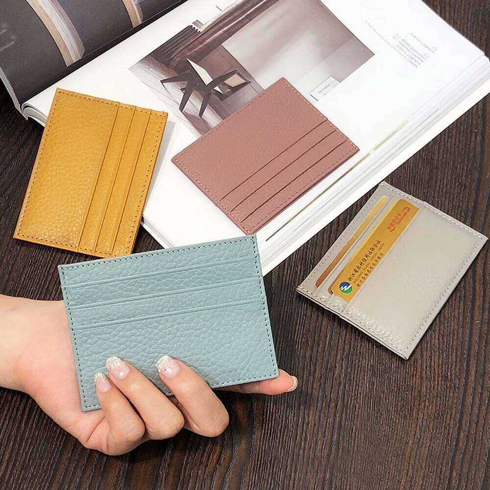 Leather Credit Custom Personalized Initial Slim Monogram Name Wallet Card Holder DIY Christmas