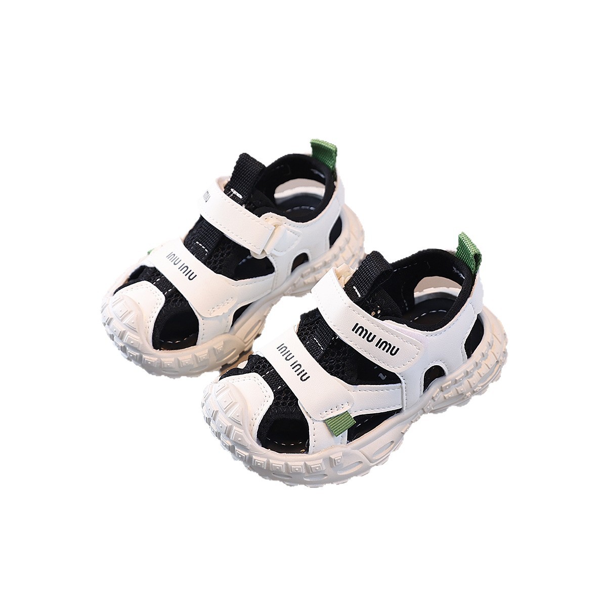 Kids Closed Toe Sport Sandals eco-friendly safety comfort lightweight Punta Cerrada Breathable Mesh Non-Slip Toddler Beach Shoes with Adjustable Strap