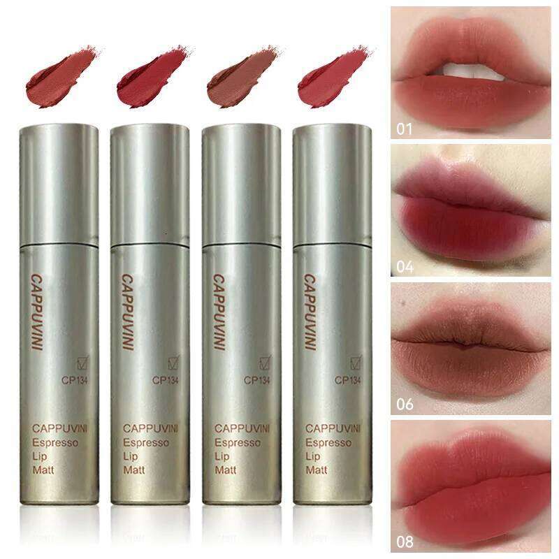 Long-lasting velvet matte balm- waterproof, gloss, using natural bare smooth, stain-resistant lip makeup W260311