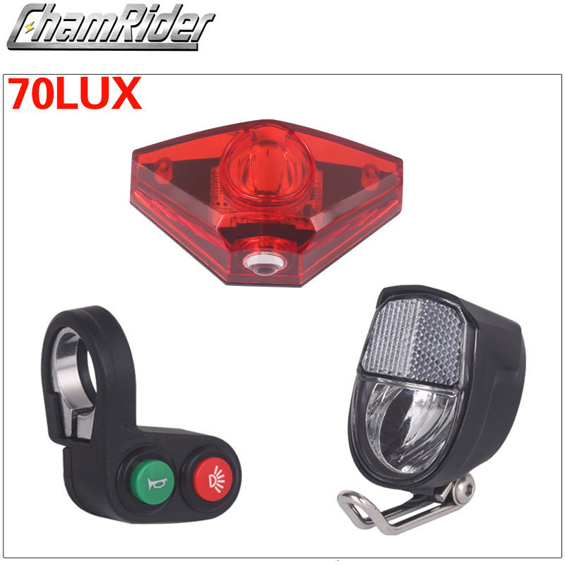 WEXPLORE Bike Front and Rear Light Set Input AC 6V for Bicycle Dynamo Frame LED Headlight and Taillight Dynamo Bike Accessories 240709